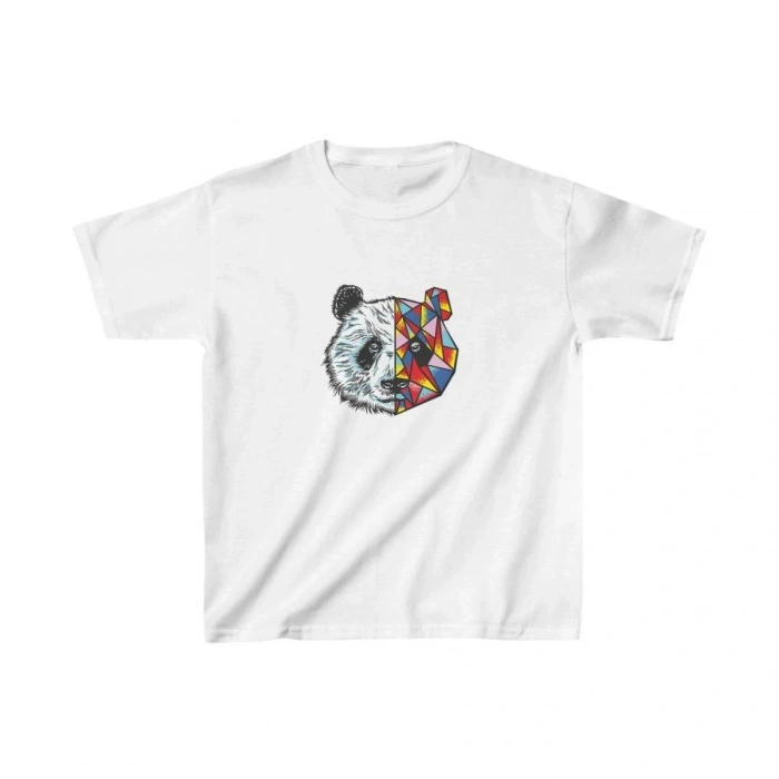 Unisex Çocuk Baskılı T-Shirt - Beyaz
