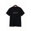 Anneler Günü Mom Çiçek Temalı Baskılı Oversize Bisiklet Yaka T-shirt - Siyah