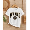 Çocuk Unisex Baskılı T-Shirt - Beyaz