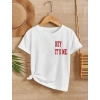 Çocuk Unisex Baskılı T-Shirt - Beyaz