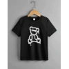 Çocuk Unisex Baskılı T-Shirt - Siyah