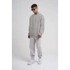 ERKEK Bisikilet Yaka 3 İplik Pamuklu SweatShirt - Gri