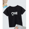 Erkek Çocuk Baskılı T-Shirt - Siyah
