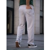 Erkek Keten Cepli Çıma Dikişli jogger Buggy Pantalon Rahat kalıp - Gri