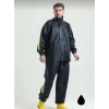 Erkek Motorcu Kurye Su Gecirmez Yağmurluk Takım - Siyah