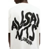 Erkek Tişört Baskılı Oversize kısa kol T-Shirt - Beyaz