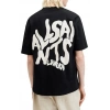 Erkek Tişört Baskılı Oversize Kısa kol T-shirt - Siyah