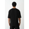 Erkek Tişört Düz Basic Penye Yazlık Bisiklet Yaka Kısa Kol T-Shirt - Siyah