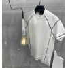 Erkek Tişört Karoyaka Dikişli Oversize T-Shirt - Beyaz