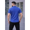 Erkek Waffle Kumaş Açık Yakalı Düğmeli Regular Fit Gömlek 2’li Set Siyah-Saks Mavisi