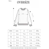 Kadın 3 iplik Pamuklu Bisiklet Yaka Baskılı SweatShirt - Siyah