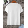 Kadın Baskılı Oversize  kısa kol T-Shirt - Beyaz
