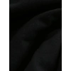 Kadın Baskılı Tişört Kısa Kol Bisiklet Yaka T-shirt - Siyah
