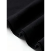Kadın T-Shirt Bisiklet Yaka Kısa kol Baskılı Tişört - Siyah