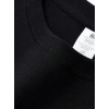 Kadın T-Shirt Bisiklet Yaka Kısa kol Baskılı Tişört - Siyah