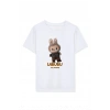 Kız Çocuk Baskılı T-Shirt - Beyaz