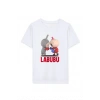 Kız Labubu Çocuk Baskılı T-Shirt - Beyaz