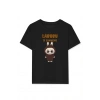 Kız Labubu Çocuk Baskılı T-Shirt - Siyah