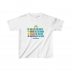 Unisex Çocuk Baskılı T-Shirt - Beyaz