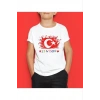 Unisex Çocuk Baskılı T-Shirt - Beyaz