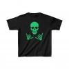 Unisex Çocuk Baskılı T-Shirt - Siyah