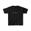 Unisex Çocuk Baskılı T-Shirt - Siyah