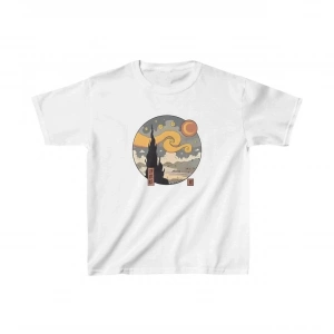 Çocuk Unisex Baskılı T-Shirt - Beyaz