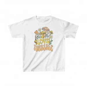 Çocuk Unisex Baskılı T-Shirt - Beyaz