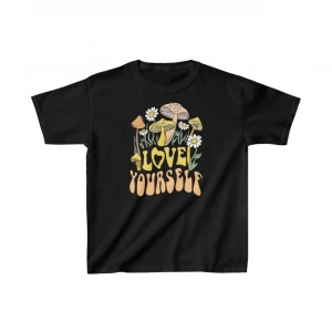 Çocuk Unisex Baskılı T-Shirt - Siyah