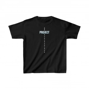 Çocuk Unisex Baskılı T-Shirt - Siyah