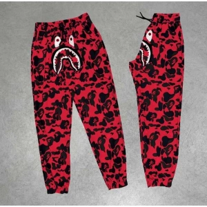 Erkek Pubg Bape x Shark Eşofman Altı - Kırmızı