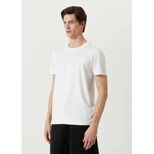 ERKEK  Tişört Basic Bisiklet Yaka Regular Kısa kol T-Shirt - Beyaz