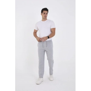 Erkek Üç İplik Basic Eşofman Pantolon - Gri