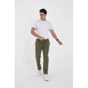 Erkek Üç İplik Basic Eşofman Pantolon - Haki