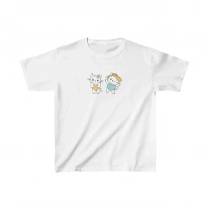 Unisex Çocuk Baskılı T-Shirt - Beyaz