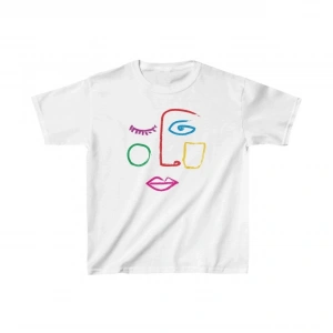 Unisex Çocuk Baskılı T-Shirt - Beyaz