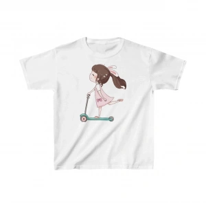 Unisex Çocuk Baskılı T-Shirt - Beyaz