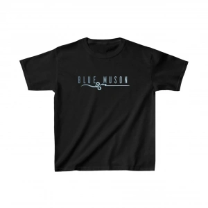 Unisex Çocuk Baskılı T-Shirt - Siyah