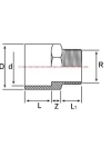 PVC Y.M. Dıştan Dişli Redüksiyonlu Adaptör