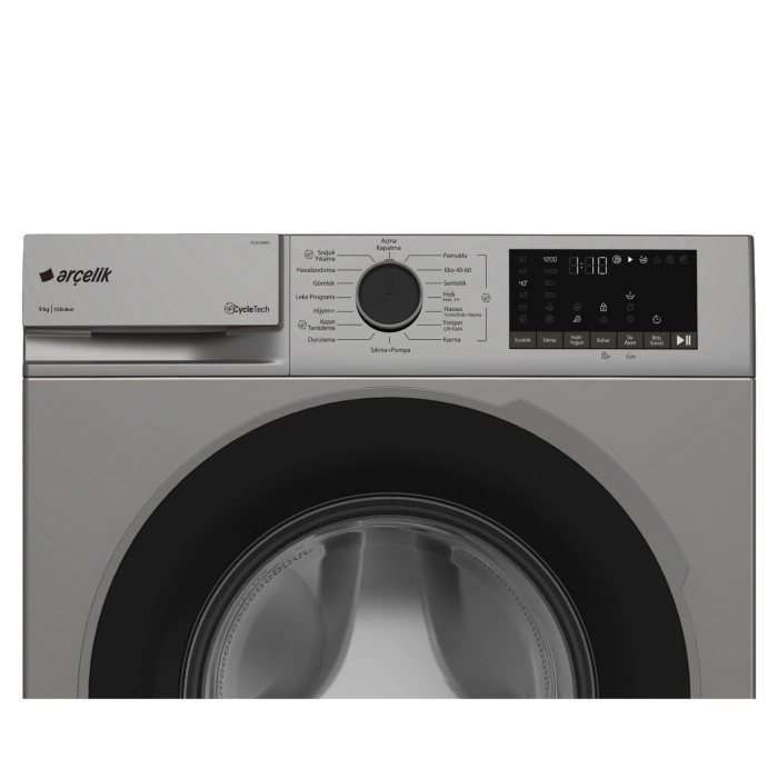 Arçelik 9120 DMXS 9 kg 1200 Devir Çamaşır Makinesi