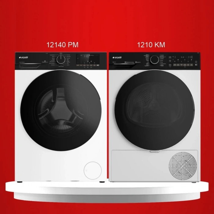 Arçelik Çamaşır & Kurutma Makinesi Paketi (12140 MX - 1210 KM)