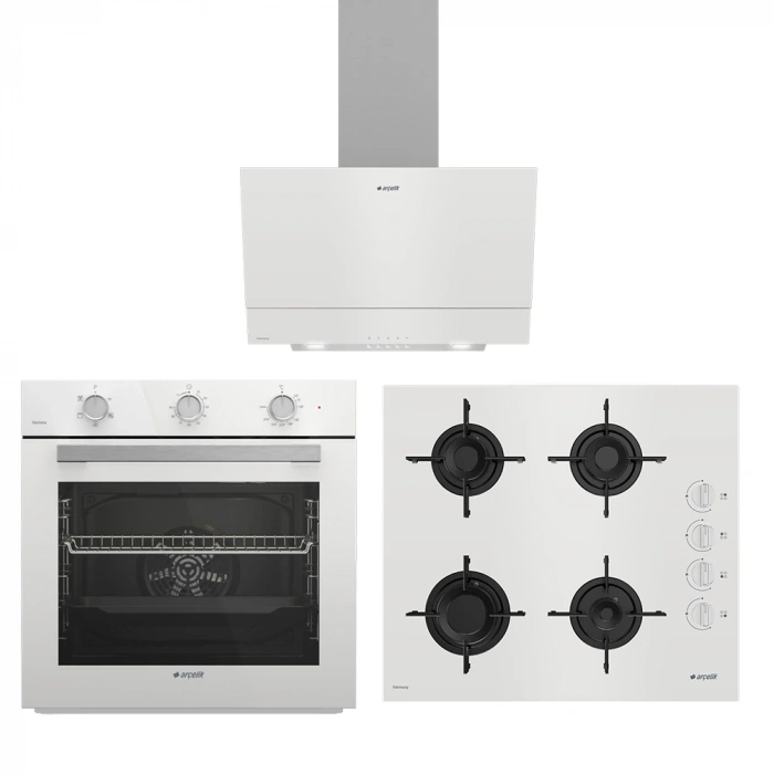 Arçelik Harmoni Beyaz Ankastre Set