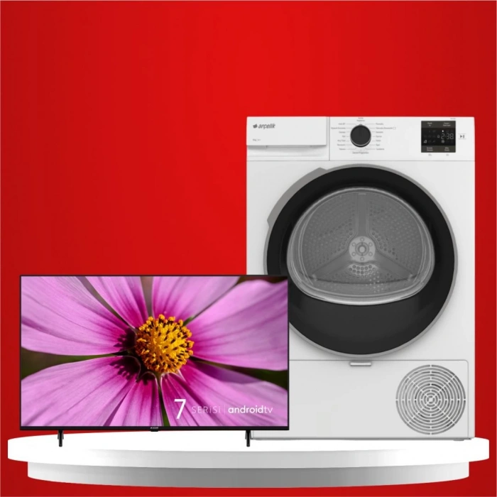 A55 D 790 B / 55 4K Smart AndroidTV+ 800 KMX KURUTMA MAKİNESİ 8 KG