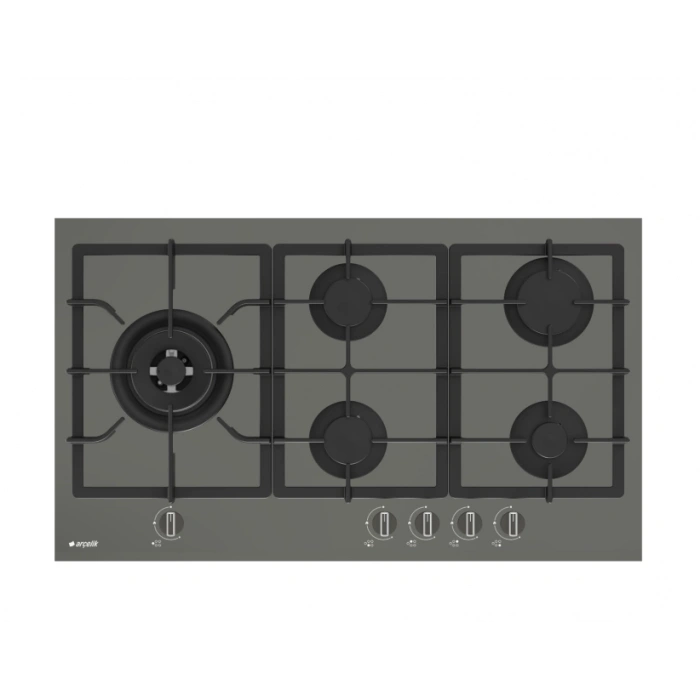 Arçelik OCD D 902 DWG Gri Cam Ankastre Ocak