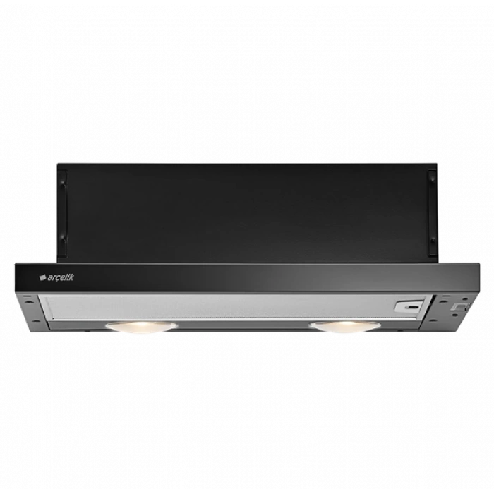 Arçelik P 183 S Siyah Cam Yüzeyli Sürgülü Aspiratör