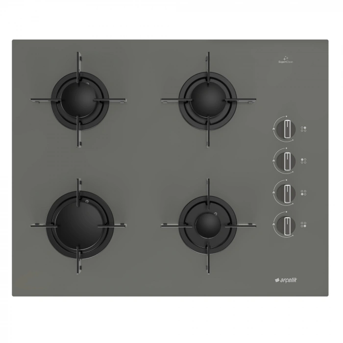 Arçelik Yeni Gri Üçlü Buhar Destekli Cam Ankastre Çeyiz Seti