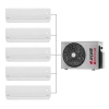 Arçelik Multi Sistem Duvar Tipi 5+1 İnverter 9+9+9+9+12 30000btu Klima Zm30105-999912