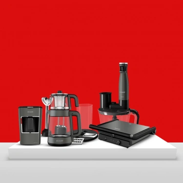 Arçelik Resital Derin Grion Mutfak Serisi 4lü Set