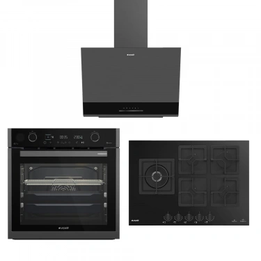 Arçelik Yeni Fibona Dark Mat Ankastre Set