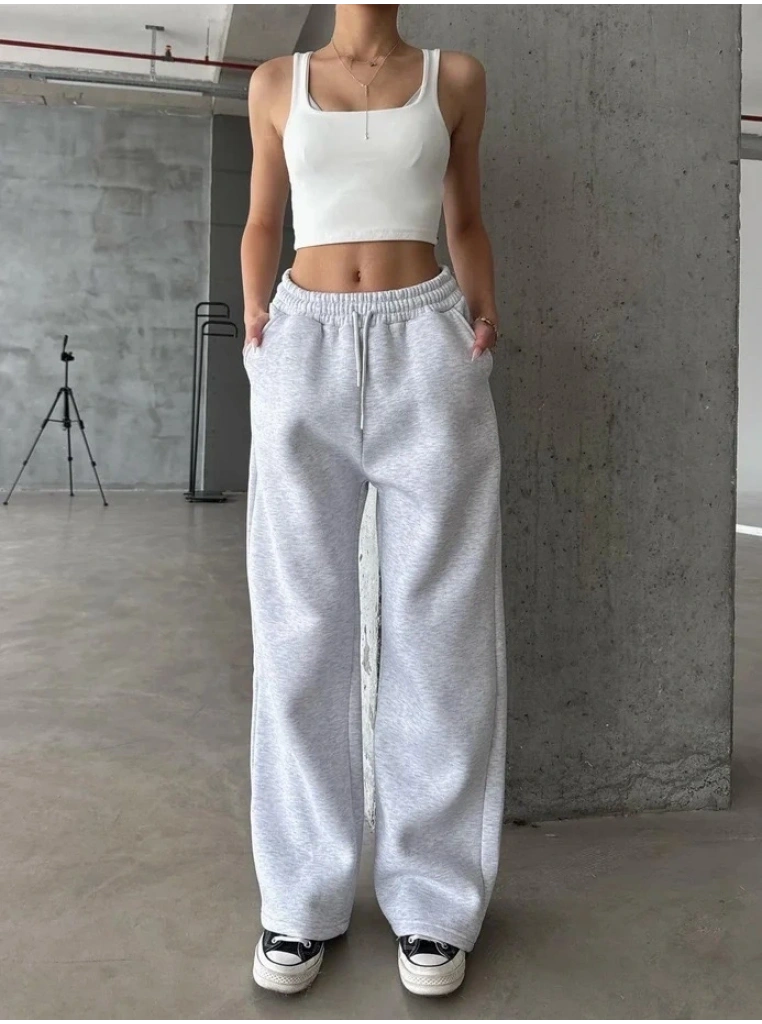 3 iplik şardonlu oversize eşofman gri